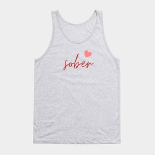Sober Heart  - Recovery Emotional Sobriety Tank Top